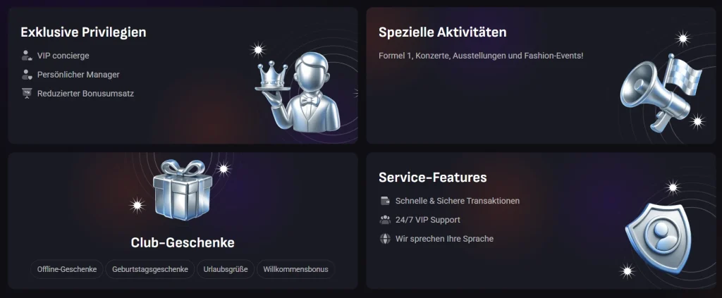 SlotLounge Casino VIP Vorteile mit exklusiven Privilegien, Club Geschenken und Service Features